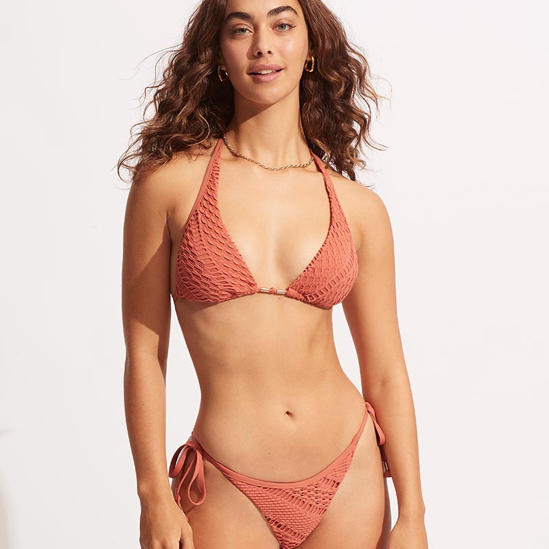 Marrakesh Longline Slide Tri Bikini Top