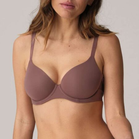 Marie Jo Louie Bra Satin Taupe Front View