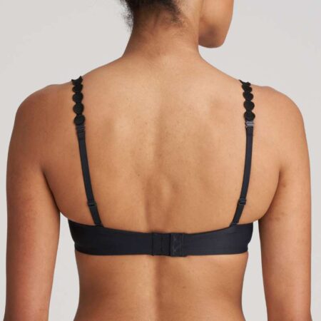 Marie Jo Tom Strapless Bra Charcoal Back View