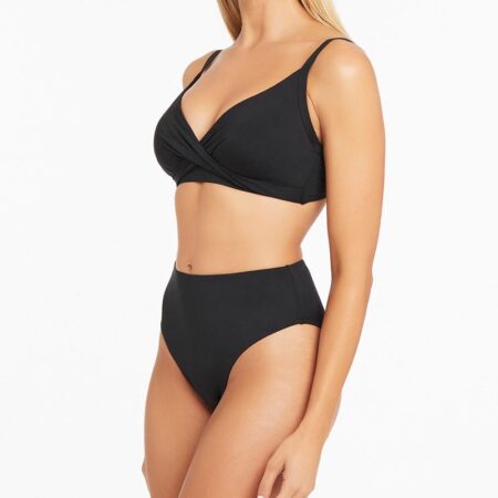 Essentials Twist Front DD/E Cup Bikini Top Side