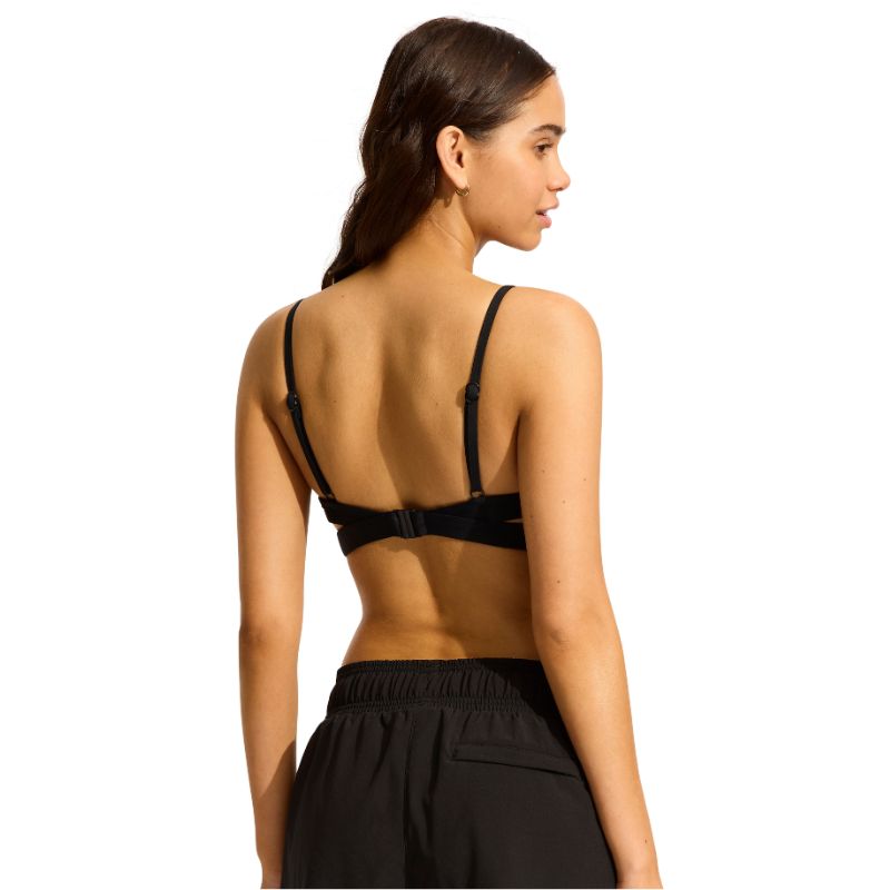 Seafolly Hybrid Bralette Black Back