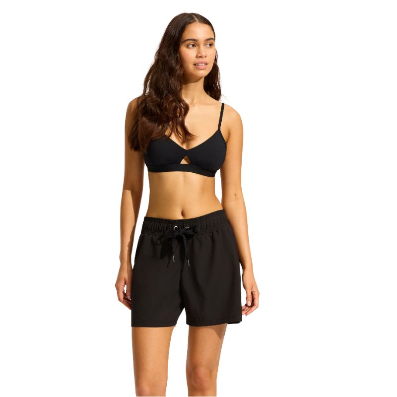Seafolly Hybrid Bralette Black Front