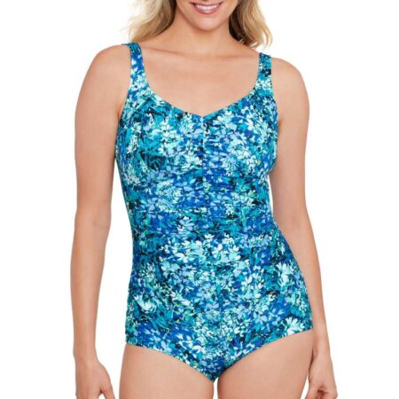 Shapesolver by Penbrooke Floral Frenzy One Piece Front View