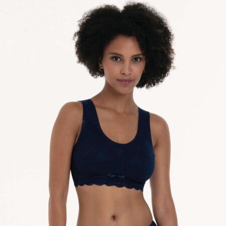 Anita Lace Bralette Maritime Blue Front