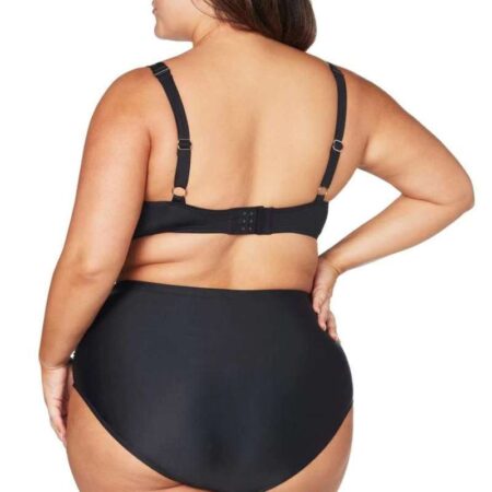 Hues Monet Bikini Top Black Back View