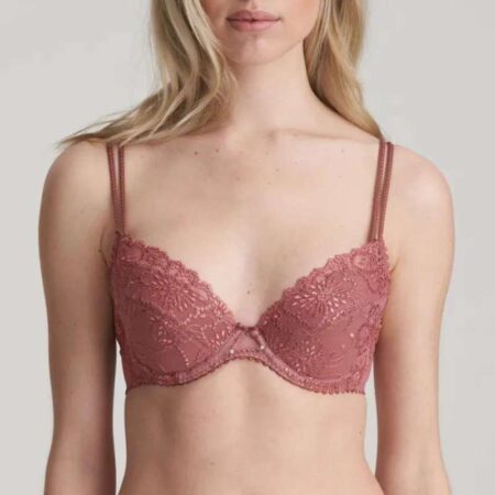 Jane Push Up Bra Red Copper Front View