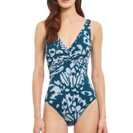 Miss Butterfly V Neck One Piece Front
