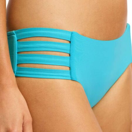 Collective Multi Strap Hipster Bottom Atoll Blue Front View