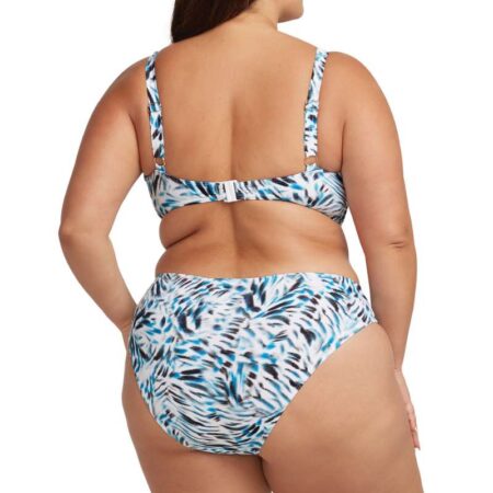 Artesands Ze Blue White Bikini Top Back View