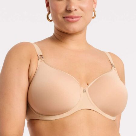 Sublime Spacer T Shirt Bra Sand Front View