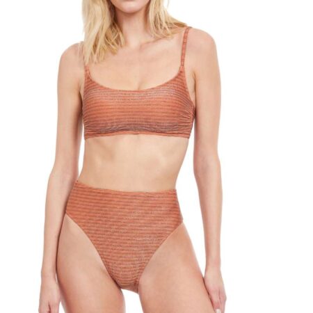 Gottex Martini Bikini Top Multi Orange Colour Front View