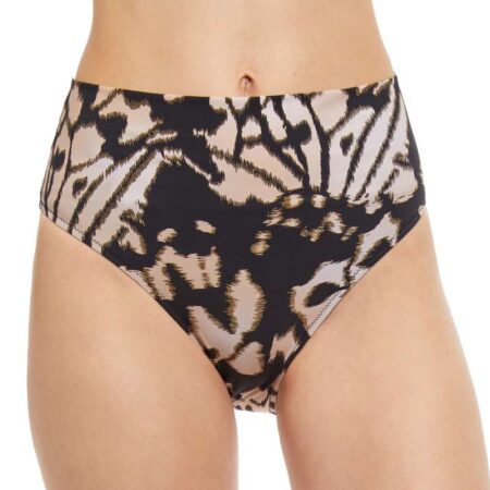 Gottex Miss Butterfly High Rise Bottom Multi Brown Front View