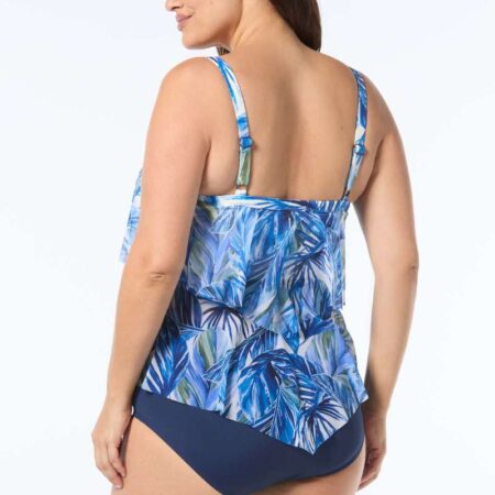 Pacific Palm Portia Tankini Top Admiral Back
