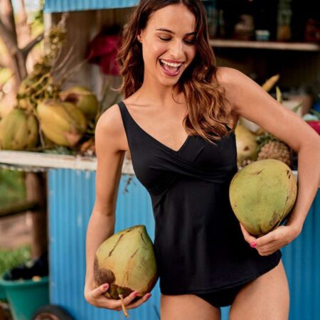 Anita Maily Tankini Top Black Lifestyle Image