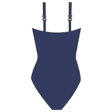 Finz Ruched One Piece Navy Back