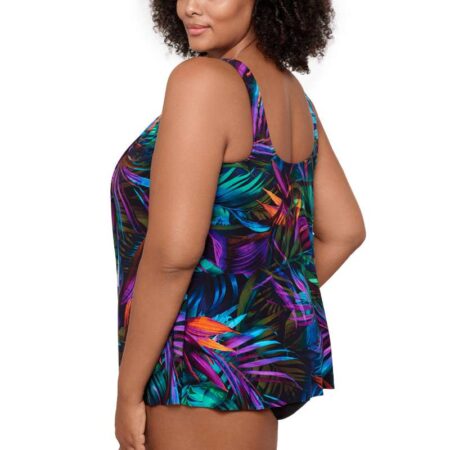 Miraclesuit Palma paradiso multi colour plus size tankini top side