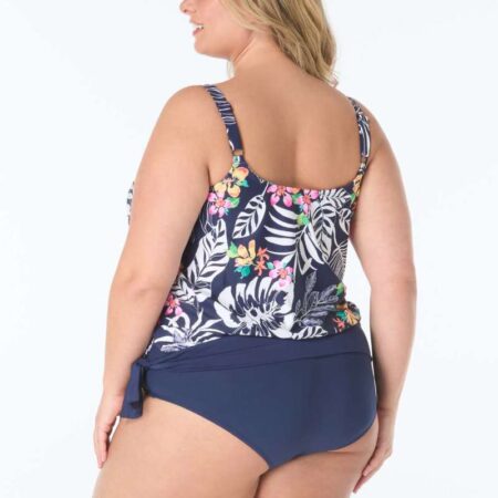 Beach House Woman Indigo Jungle Sarah Admiral Tankini Top Back