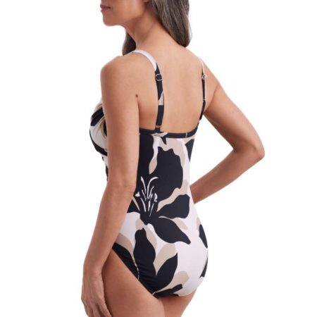 Shapesolver Shadow Play Surplice Mio One Piece Black/Ivory Side
