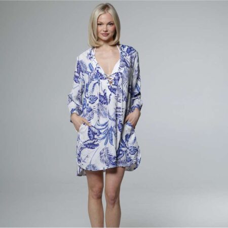 J. Valdi Del Cabo Lace Neck Big Shirt Front