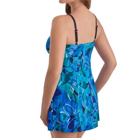 Shapesolver Organic Bloom Empire Swimdress Side