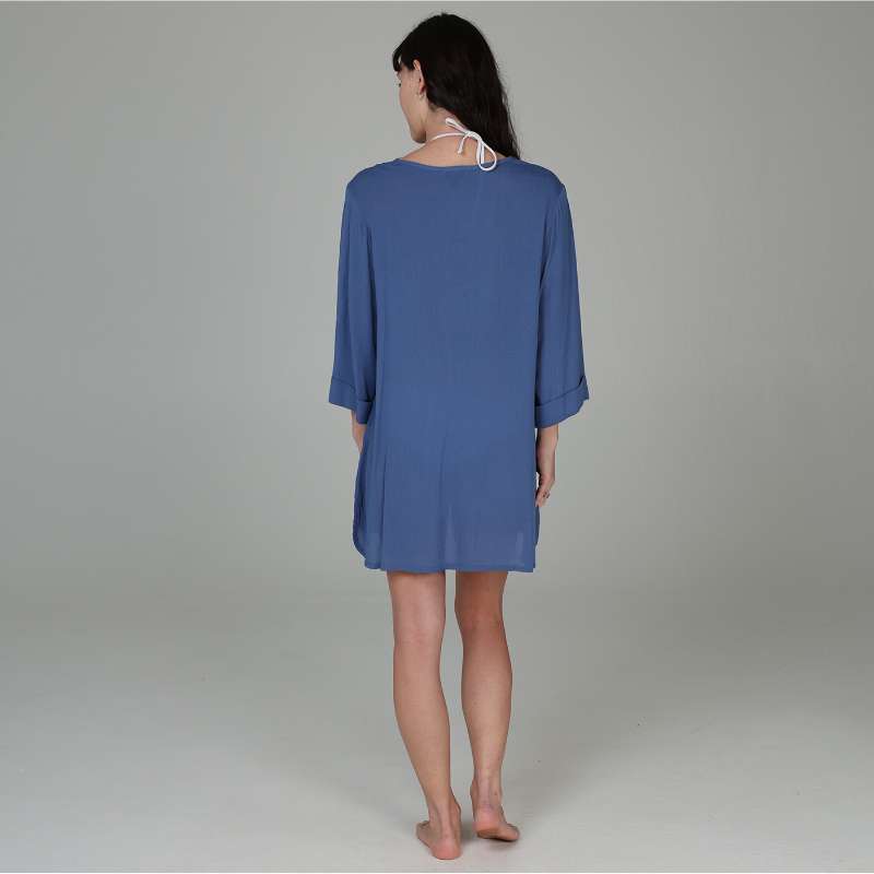 J. Valdi Hacienda Lace Neck Big Shirt Back