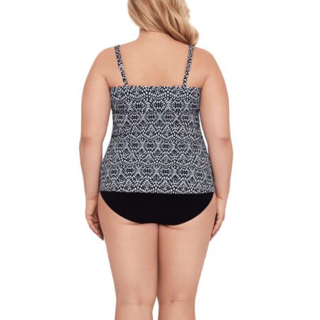 Trimshaper Balinese Block Molly Plus Tankini Back