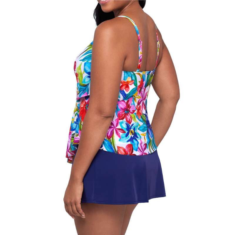 Trimshaper Tropical Treasure Ronnie Tankini Back