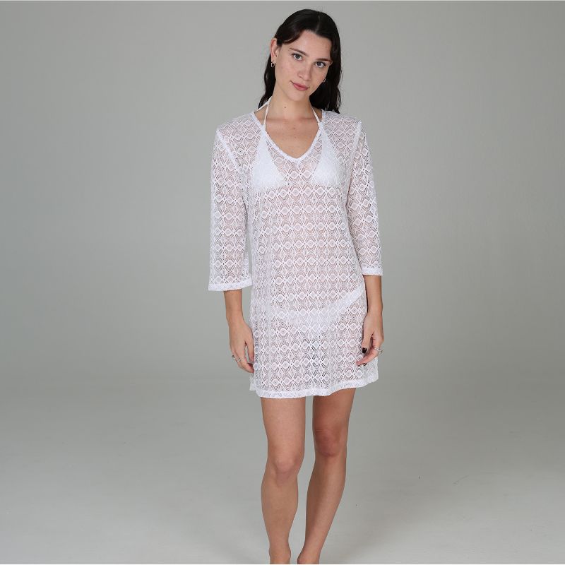 J. Valdi Diamante V Neck Tunic Front