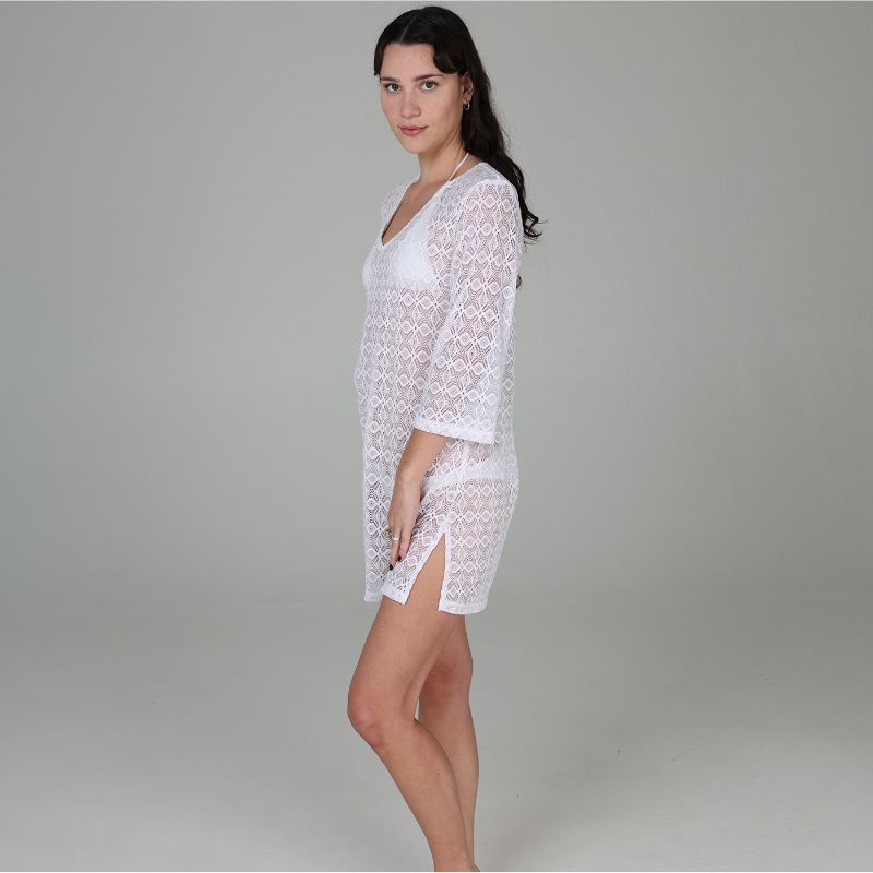 J. Valdi Diamante V Neck Tunic Side