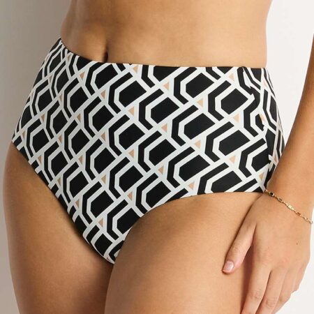Sea Level Costa High Waist Swim Bottom Closeup Front