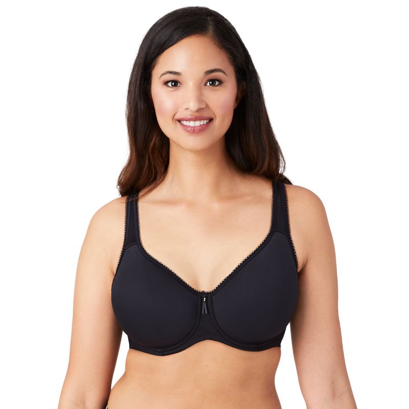 Wacoal Basic Beauty Spacer T-shirt Bra Black Front