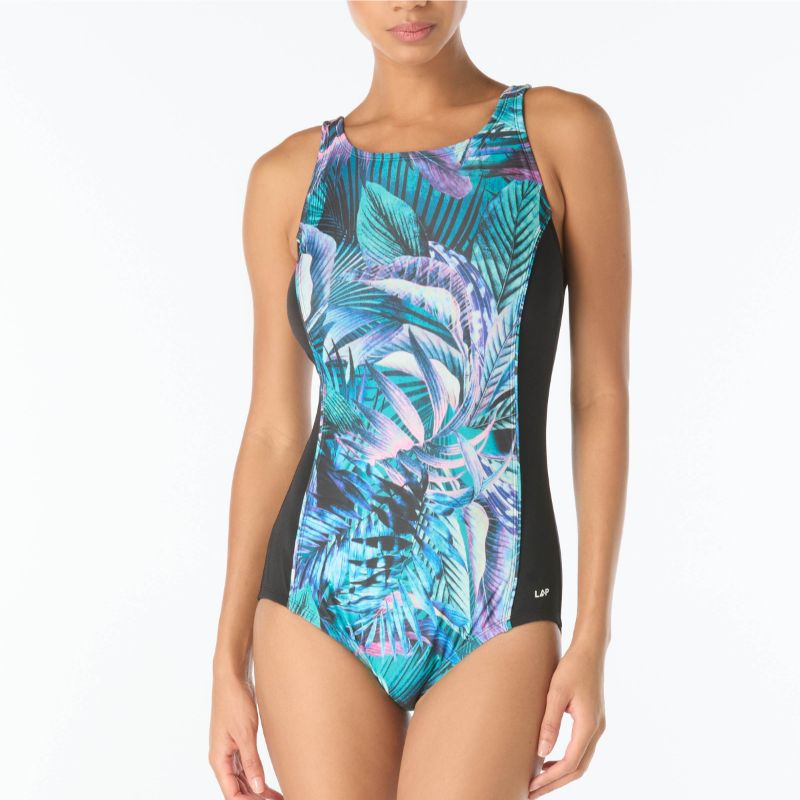 Lap by Gabar Frond Frequency Scoop Neck One Piece
